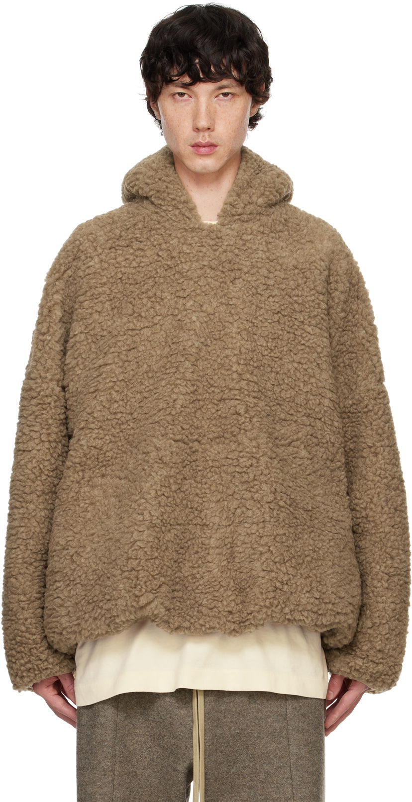 Dukserice Fear of God Fleece Hoodie Smeđa | FG24FW50-812PFL