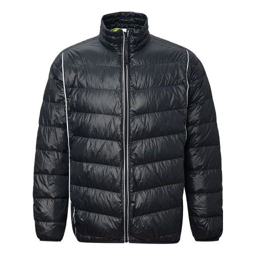 Pernata jakna Converse Stand Collar Light Puffer Jacket Crna | 10020671-A03