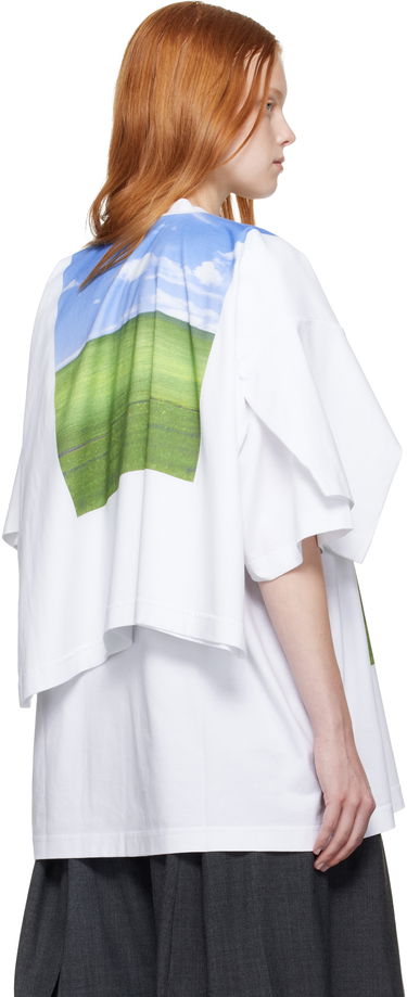 Majica kratkih rukava VETEMENTS Vetements Desktop Double Layered T-Shirt Bijela | UH76TR770W, 2