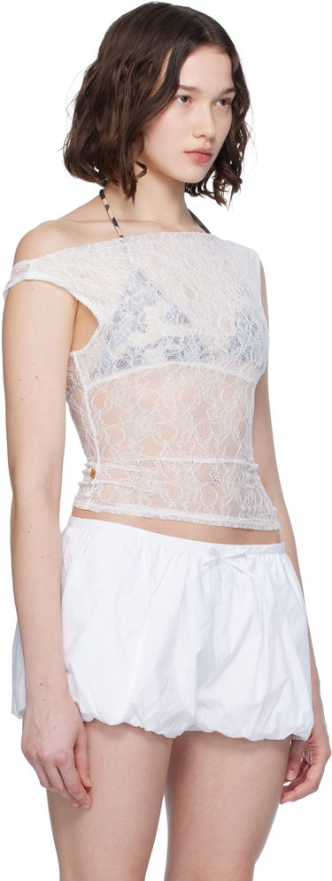 Majica bez rukava Miaou Miaou Lani Lace Top Bijela | 7114SLCDOV, 1