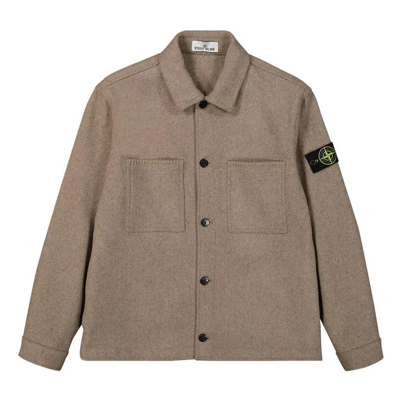 Košulja Stone Island Stone Island Wool Over Shirt Jacket Smeđa | 7915Q1030-V0092