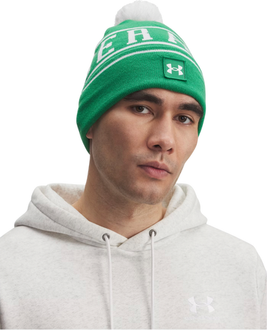 Kapica Under Armour Halftime Pom Beanie Zelena | 1386634-305, 2