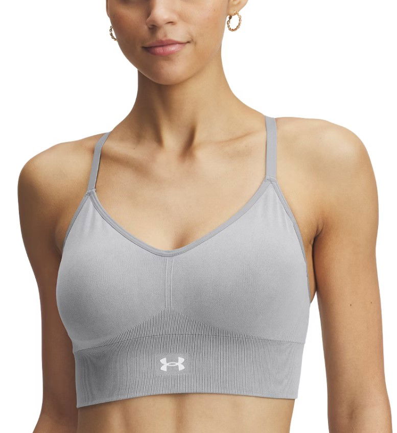Grudnjak Under Armour Under Armour Vanish Seamless Washed Low Sports Bra Siva | 1388111-001