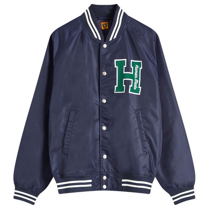 Bomber jakna Human Made Stadium Jacket Plava | HM28JK008-NY