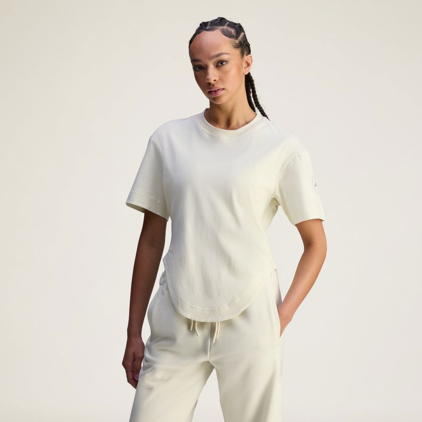 Majica kratkih rukava adidas Performance Stella McCartney Sportswear Curved Hem T-Shirt Bijela | JX6775