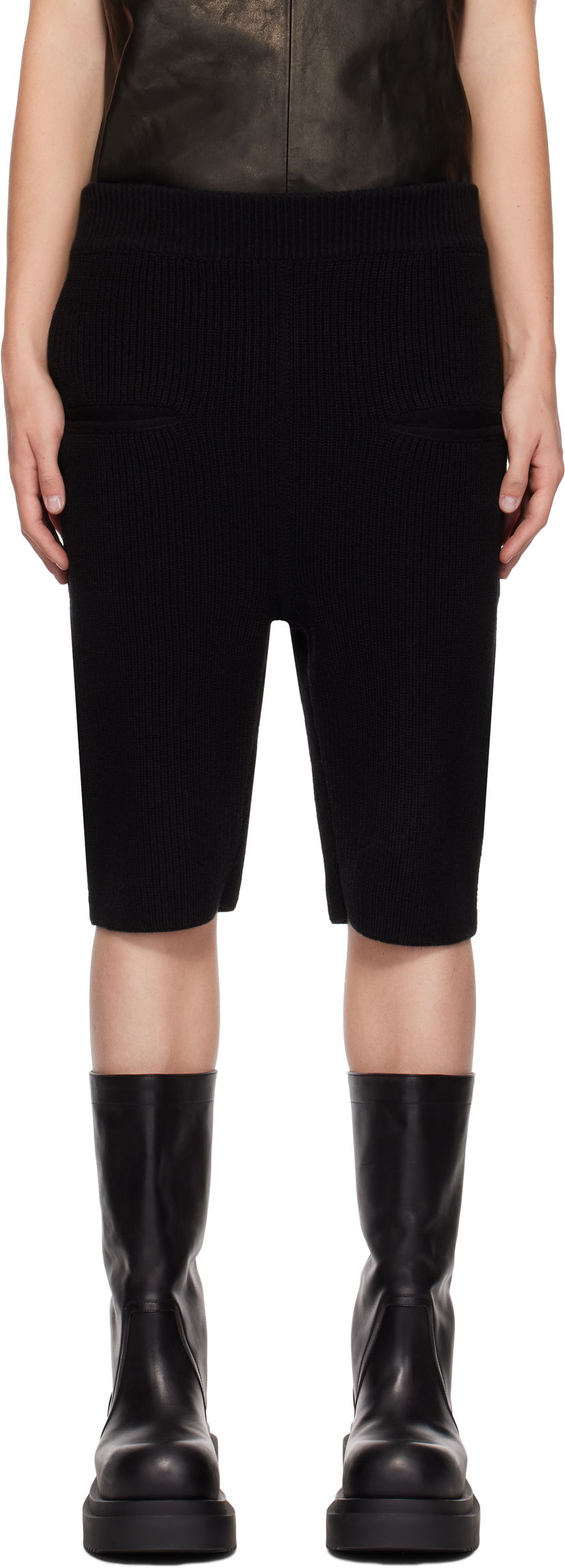 Kratke hlače Rick Owens Shorts With Side Pockets Crna | RR02D6696 KWV