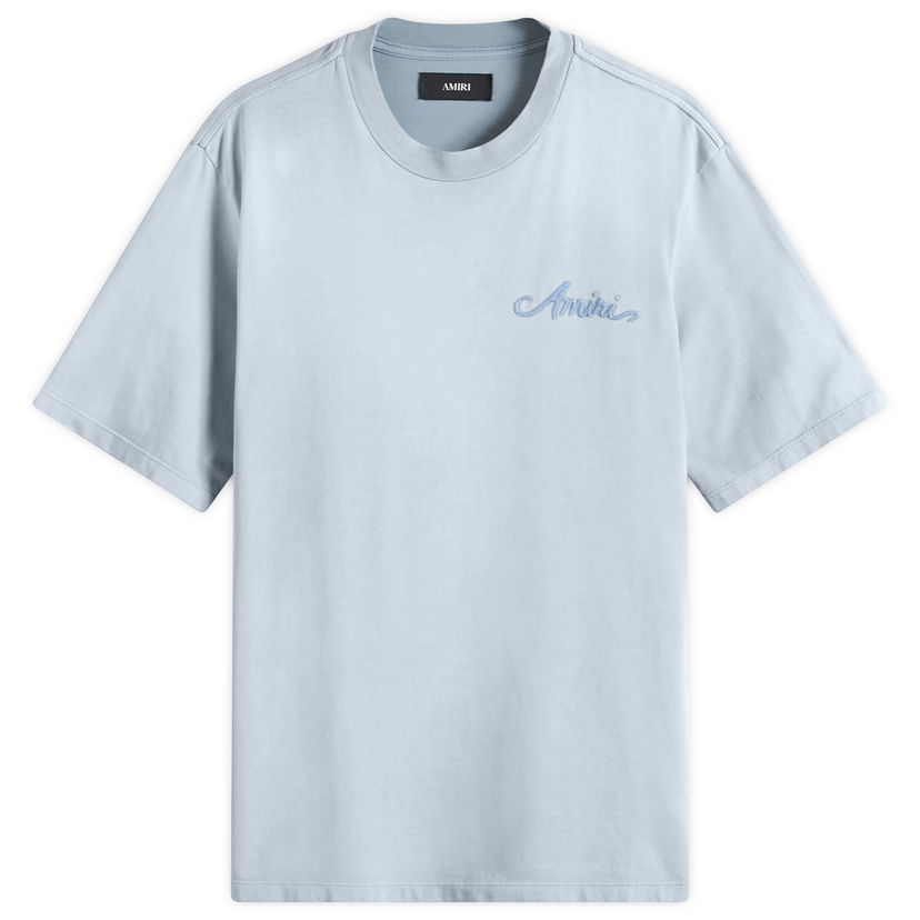 Majica kratkih rukava AMIRI Men's Bandana Patch T-Shirt, Size Large Plava | AMJYTE1197-AshleyBlue