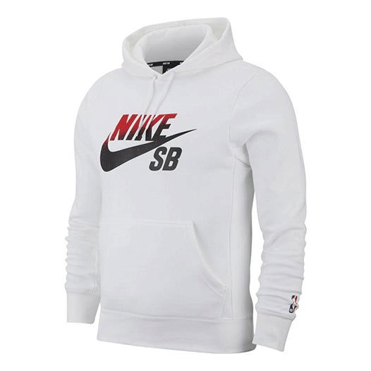 Dukserice Nike SB SB Icon Gradient Logo Skateboard Pullover Hoodie Bijela | BV6751-100