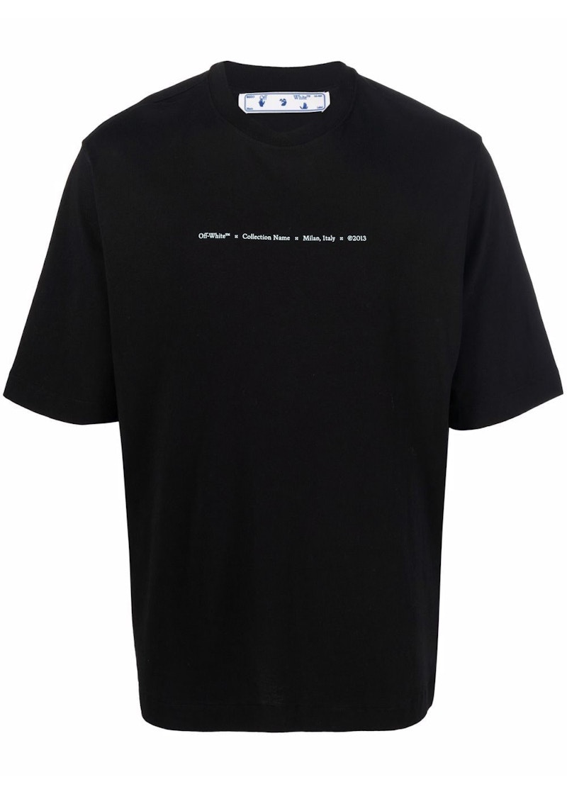 Majica kratkih rukava Off-White Marker Skate T-Shirt Crna | OMAA119F21JER0231084