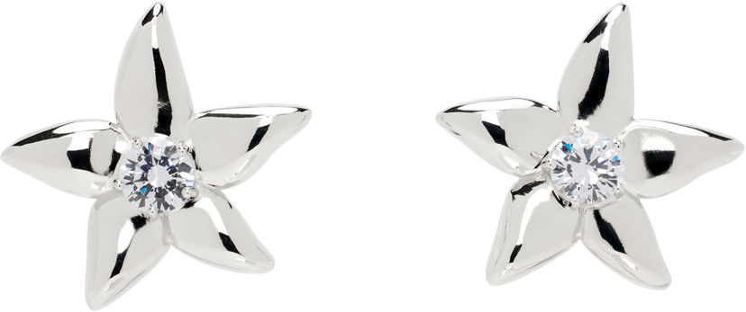 Naušnice Collina Strada Collina Strada Mega Starlink Flower Earrings Metalik | XX1086