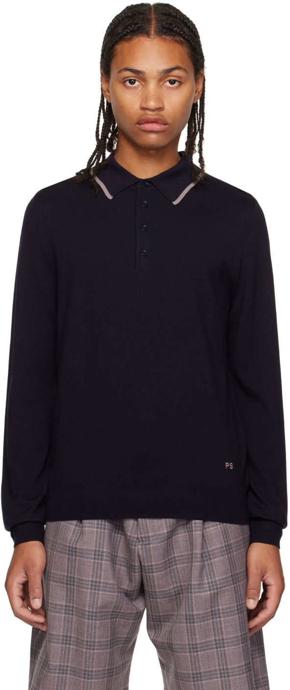 Polo majica Paul Smith PS Paul Smith Embroidered Polo Tamnoplava | M2R-204Y-L21861