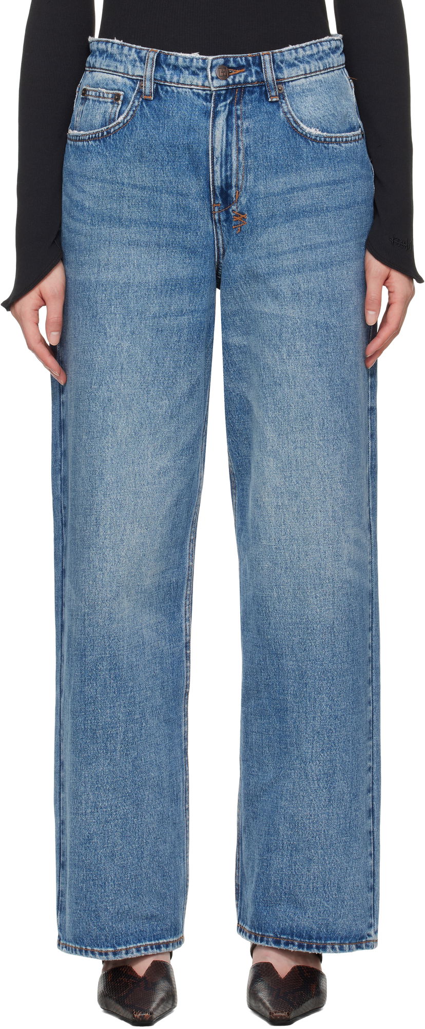 Jeans Ksubi Ksubi Empire Wide Leg Jeans Plava | WSP25DJ023