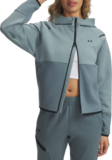Jakna Under Armour Unstoppable Fleece Full-Zip Hooded Jacket Tirkiz | 1379842-323, 0