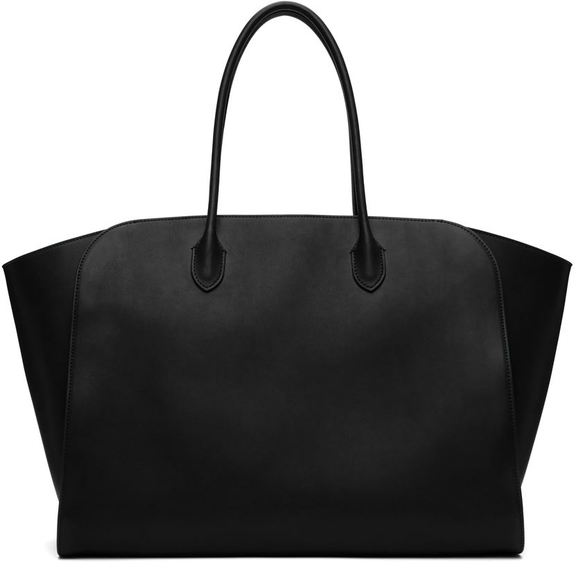 Tote bag The Row The Row Marlo Leather Tote Crna | W1773-L72