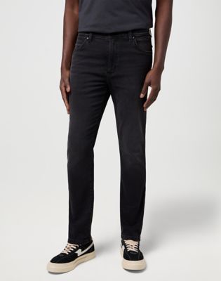 Jeans Wrangler Larston High Stretch Slim Tapered Jean 40 x32 Crna | 112371657:40:32, 0