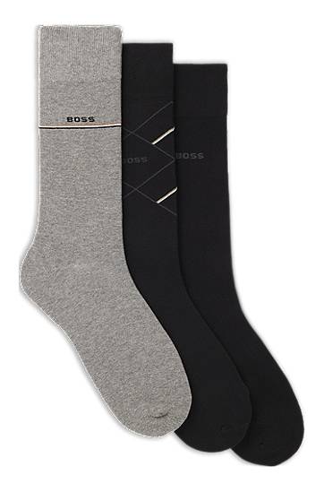 Čarape BOSS Three pairs of regular-length logo socks Višebojno | 50547840, 0
