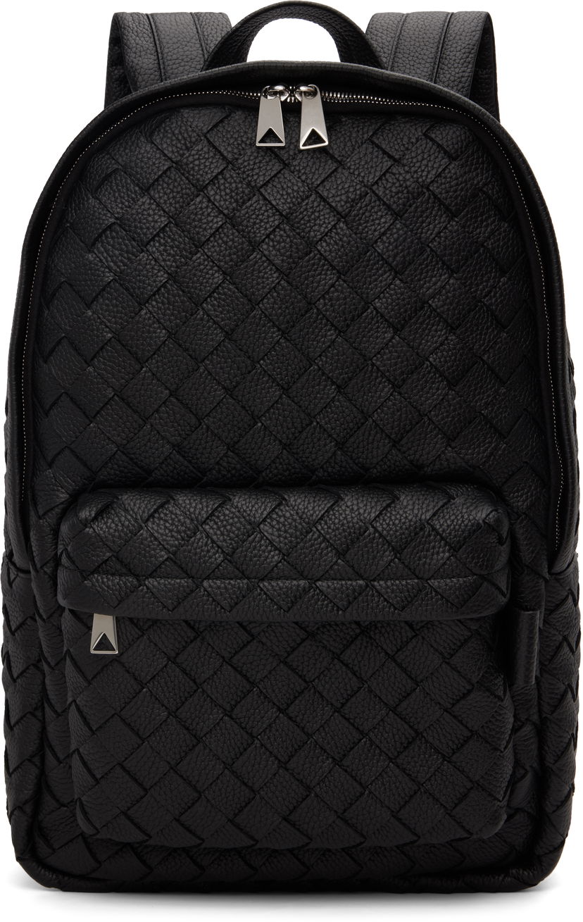 Ruksak Bottega Veneta Bottega Veneta Intrecciato Leather Backpack Crna | 833158V5I528803