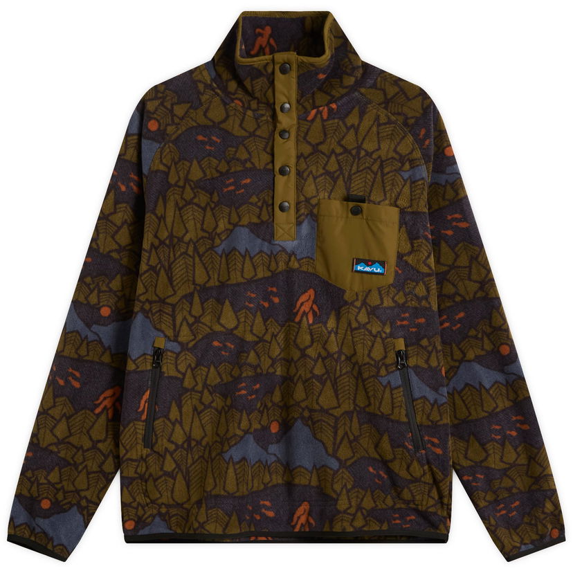 Džemper KAVU Teannaway Fleece Pullover Zelena | 5065-2731