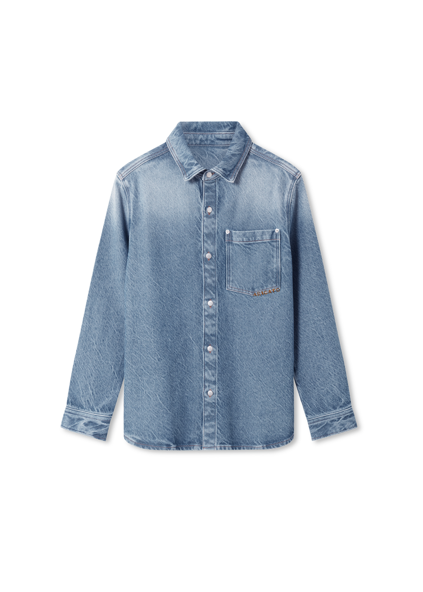Košulja AXEL ARIGATO West Washed Denim Shirt Plava | A3265001