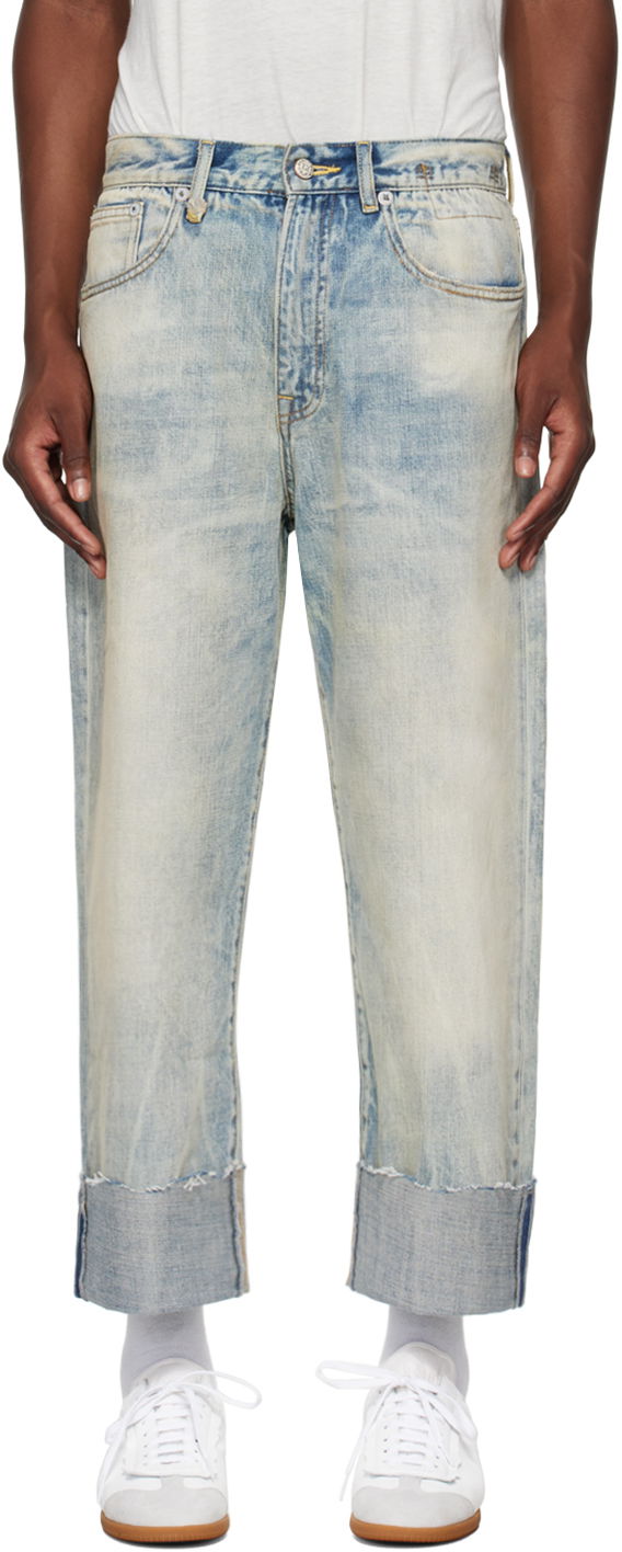 Jeans R13 R13 Cuffed X-Boyfriend Jeans Plava | R13MD111-D218C