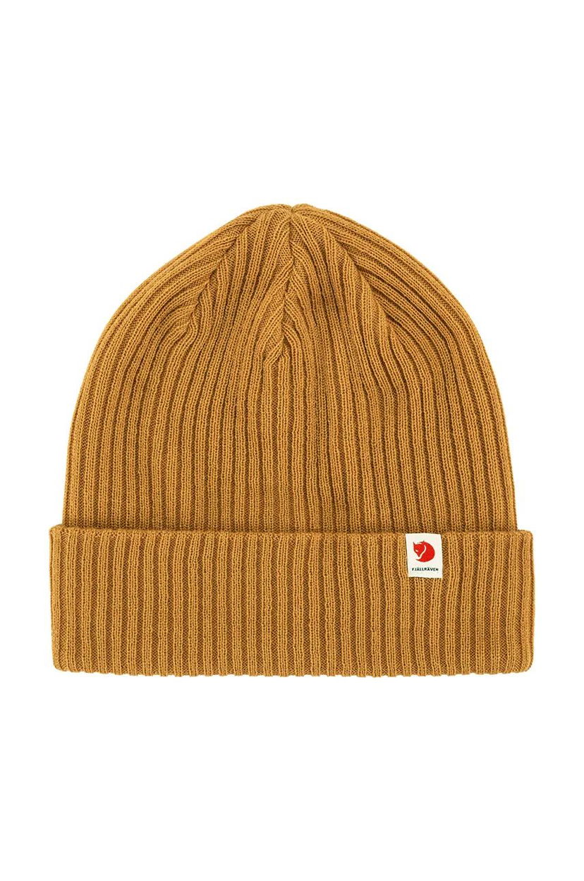 Kapica FJÄLLRÄVEN Beanie Fjallraven Rib Smeđa | F13100184.166