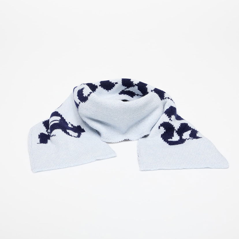 Šal Palm Angels Palm Angels Logo Knit Scarf Plava | PBMA009F25KNI0014046
