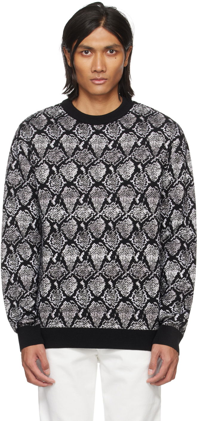 Džemper Balmain Snakeskin Sweater Siva | CH1KD000KG00
