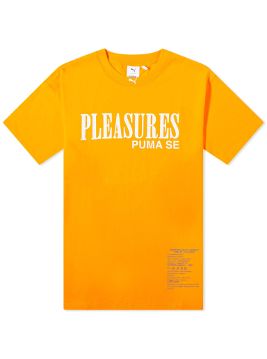 Majica kratkih rukava Puma x Pleasures Typo Narančasta | 620878-73