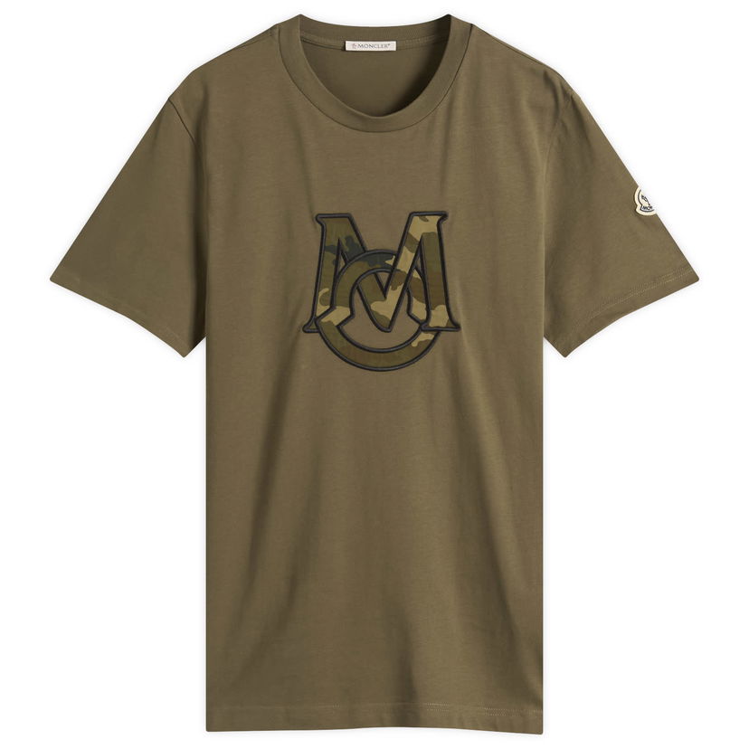 Majica kratkih rukava Moncler Moncler Short Sleeve Logo T-Shirt, Size Large Zelena | 8C000-24-89AYY-823