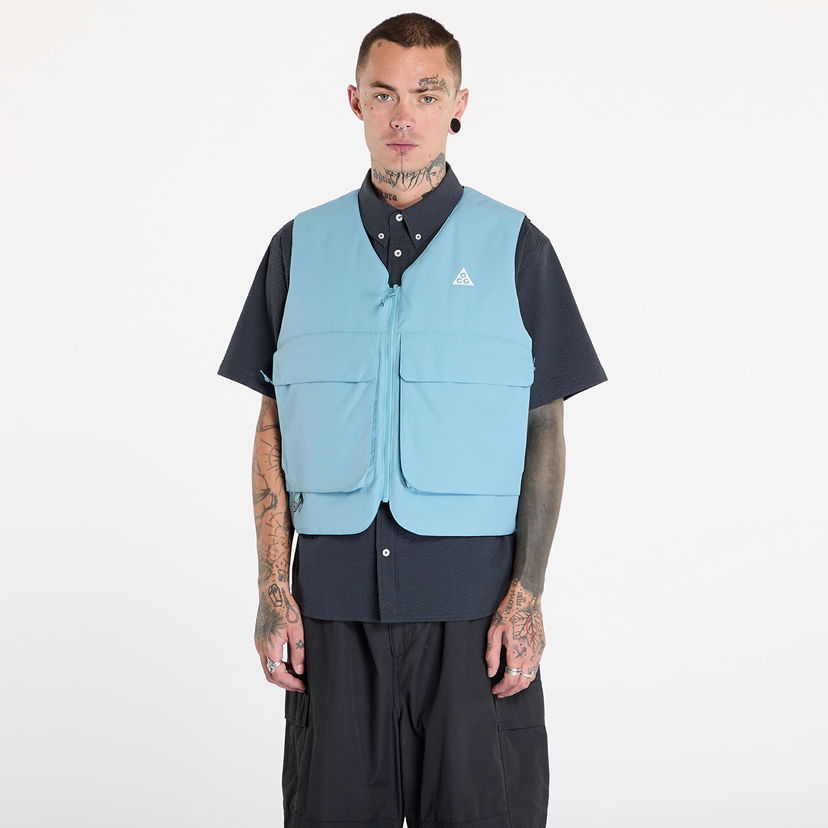 Prsluk Nike ACG "Skull Peak" PrimaLoft® Reversible Vest Denim Turquoise/ Armory Navy/ Summit White Tirkiz | FV8694-464