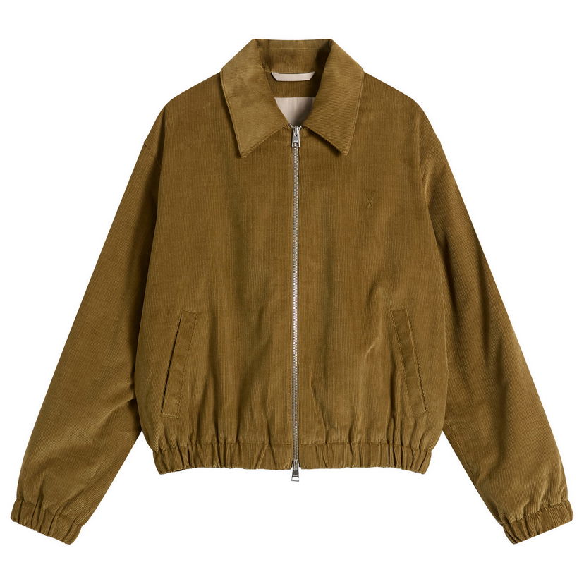 Jakna AMI AMI Paris ADC Corduroy Jacket, Size Large Smeđa | H25HJK830-CO0089-298H25