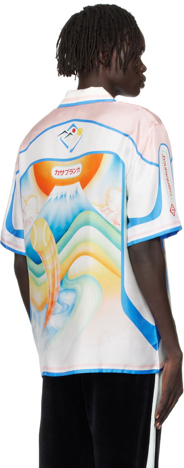 Košulja Casablanca Casablanca Fuji Dream Silk Resort Shirt Bijela | MPF25-SH-003-03, 2
