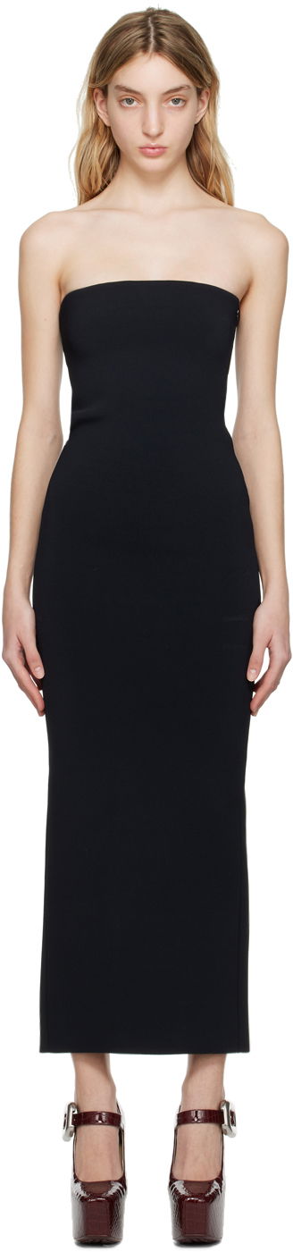 Haljina Bottega Veneta Compact Maxi Dress Crna | 724616 V2M10