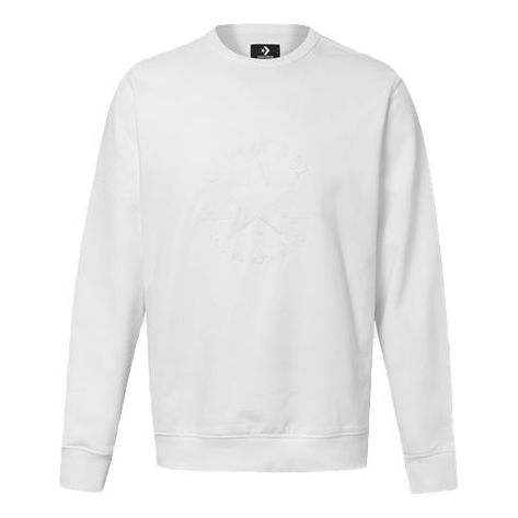 Džemper Converse Converse Logo Round Neck Pullover Bijela | 10020819-102