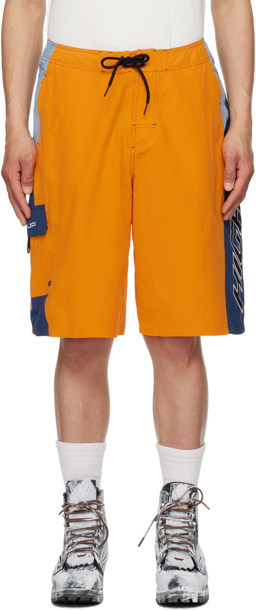 Kratke hlače Martine Rose Martine Rose Board Swim Shorts Narančasta | 846WP09205
