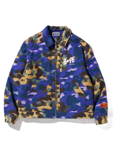 Jakna BAPE Heron Preston x Mix 1st Camo Duck Trucker Jacket Ljubičasta | 1I23-141-902