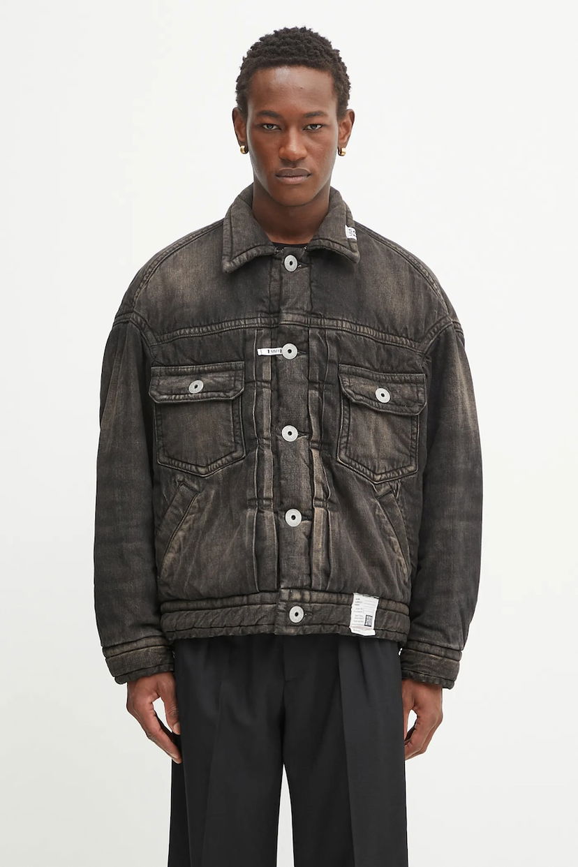 Jakna Maison MIHARA YASUHIRO Maison MIHARA YASUHIRO Blouson Winter Denim Jacket Crna | J15BL126