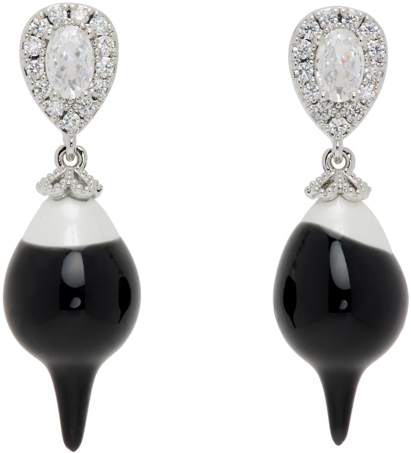 Naušnice Ottolinger Ottolinger Pearl Drop Earrings Crna | 2501010