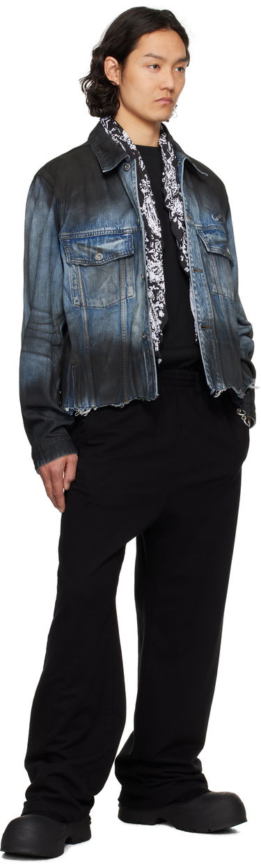 Jakna We11done We11done Sprayed Sporty Selldone Denim Jacket Plava | WD-DJ1-25-308-U-BL, 3