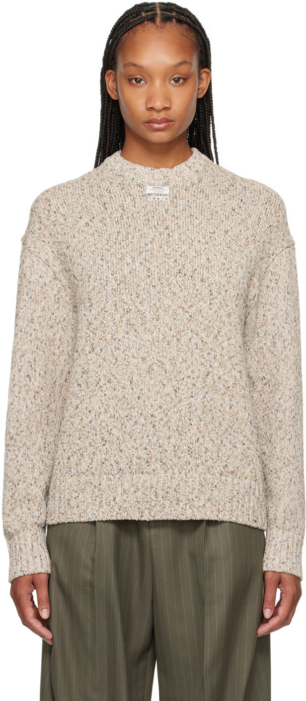 Džemper ADER ERROR Patch Speckled Knit Sweater Bež | BN01SSKT0301OT