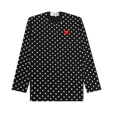 Majica kratkih rukava Comme des Garçons Play Polka Dot T-Shirt Crna | AZ T166 051 1, 0
