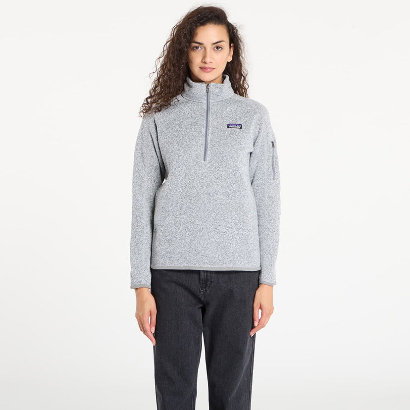 Džemper Patagonia Women's Better Sweater 1/4 Zip Fleece Pullover Siva | 25618 BCW