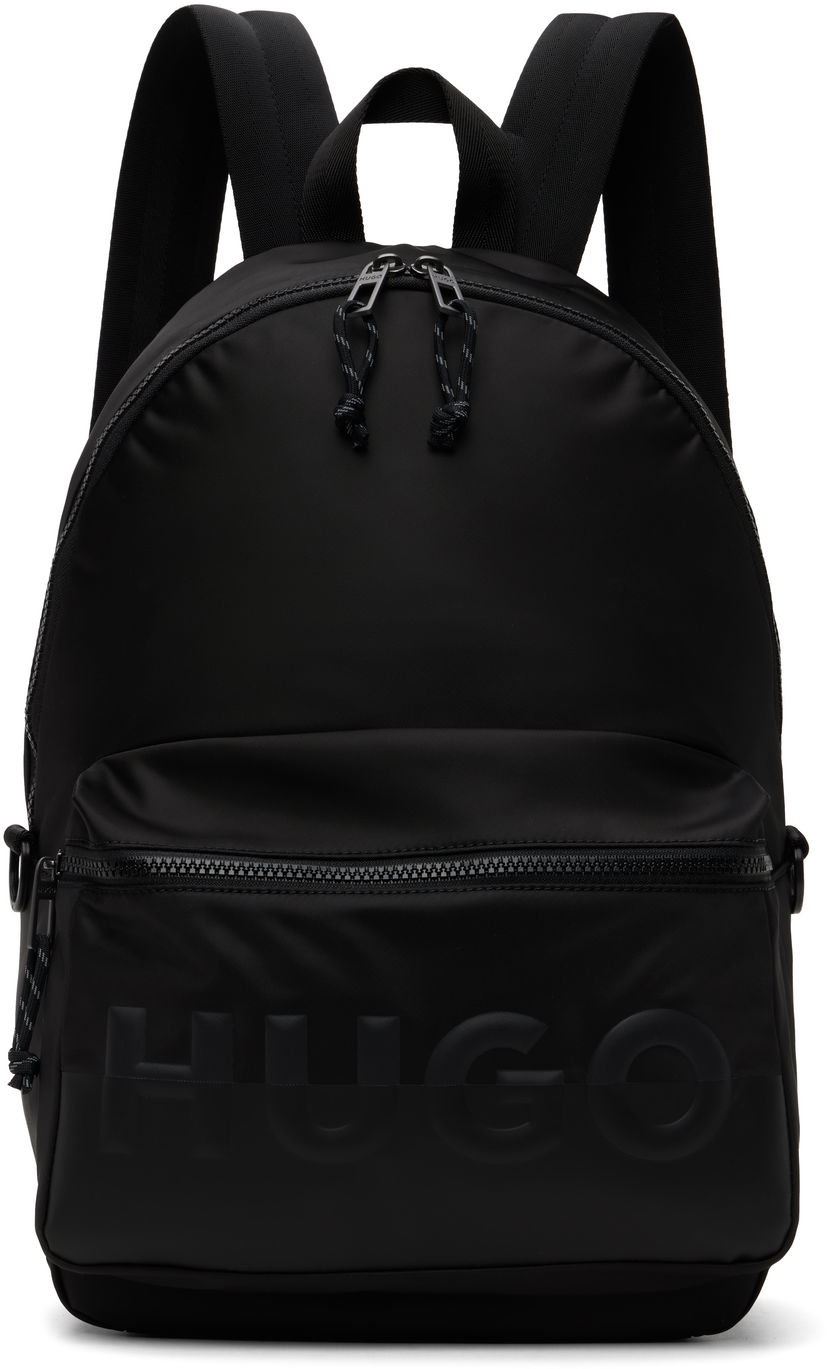 Ruksak BOSS HUGO Printed-Logo Backpack Crna | 50547114