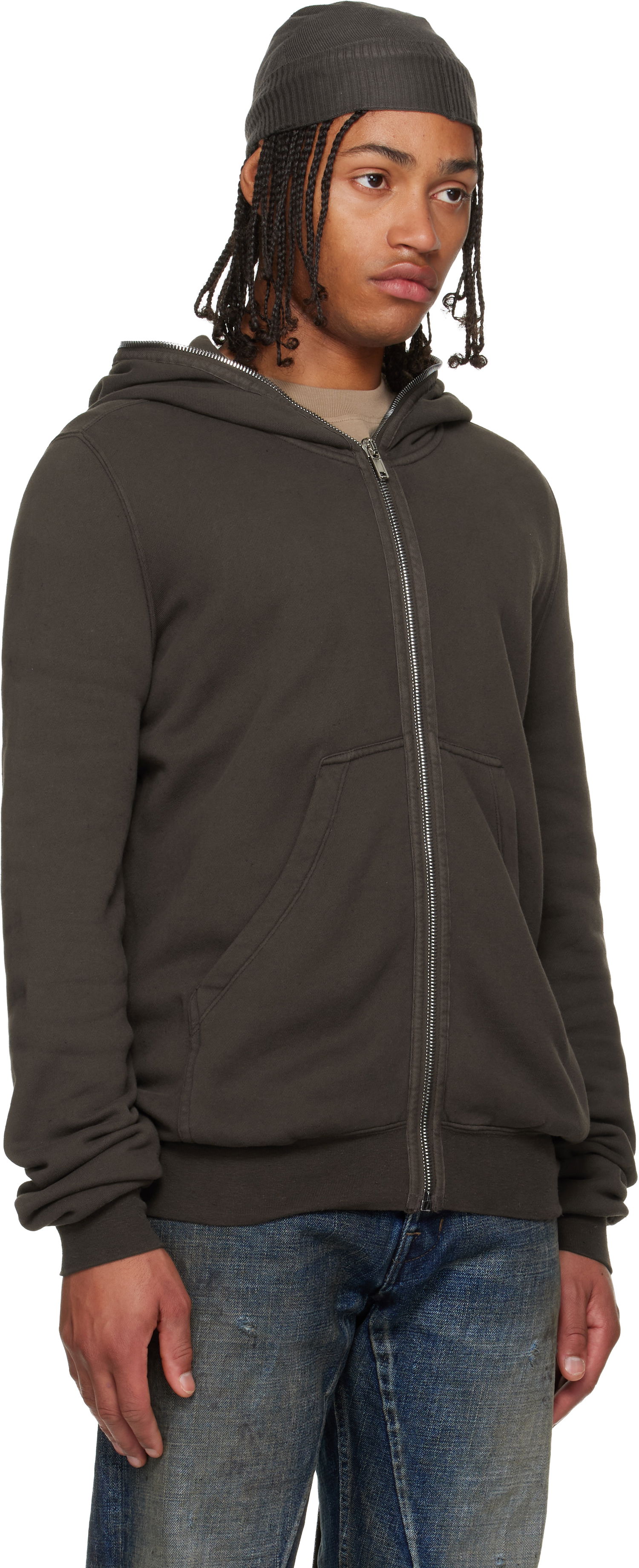 Dukserice Rick Owens DRKSHDW Concordians Micro Mountain Hoodie Siva | DU02E7291 FSLP, 1