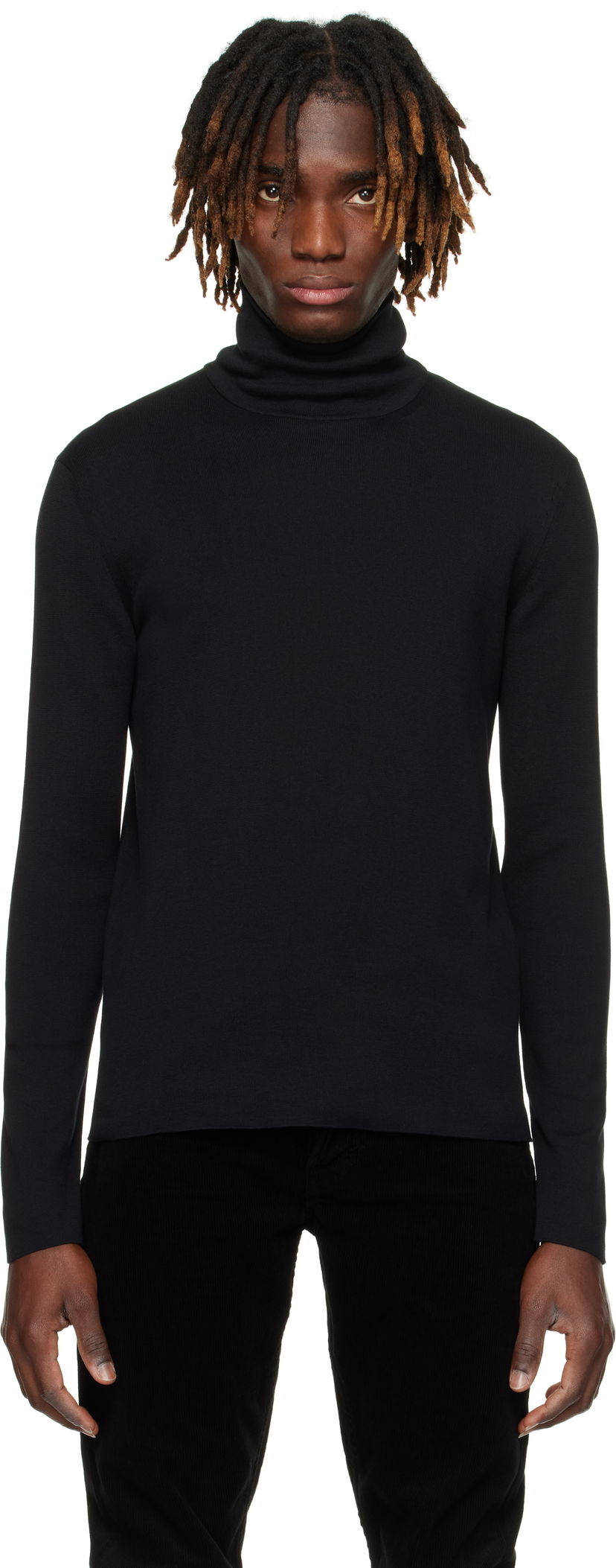Džemper Tom Ford TOM FORD Cotton Turtleneck Crna | KRL040-YMC033S25