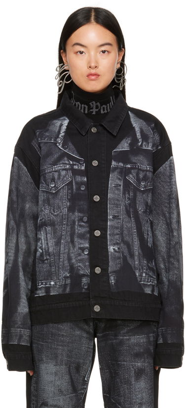 Jakna Jean Paul Gaultier Jean Paul Gaultier Trompe L'œil Denim Jacket Crna | 23/15-U-VE026ILP-D009-00, 0