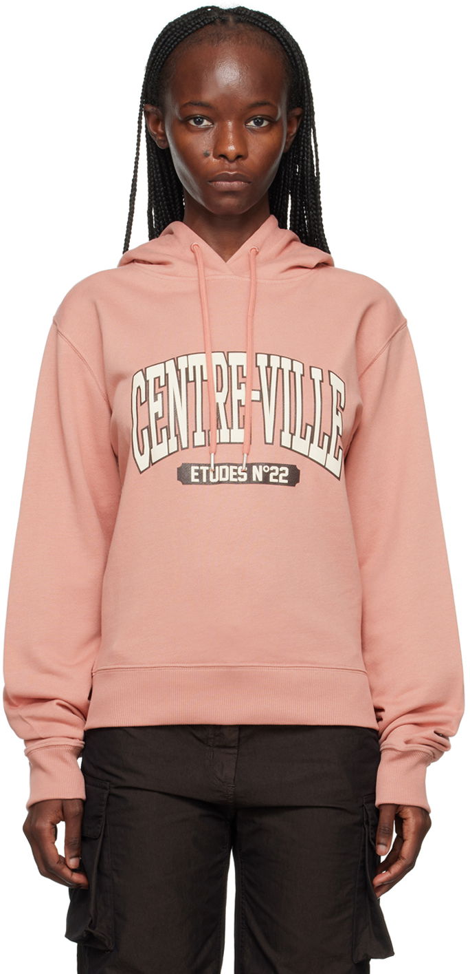 Dukserice Études Centre-Ville Graphic Print Hoodie Ružičasta | H23MM280A01351