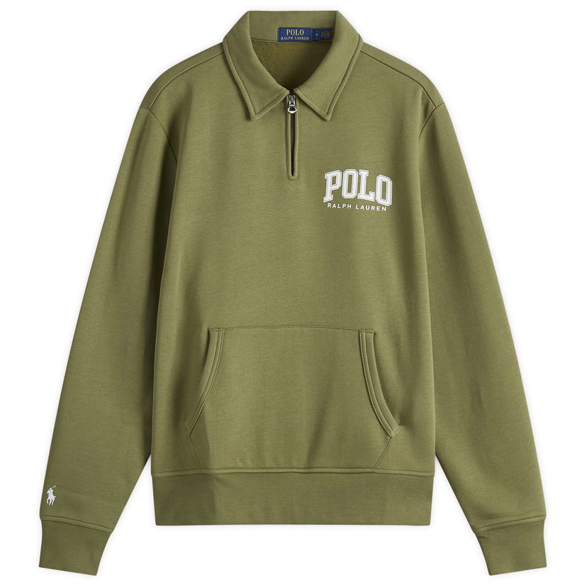 Dukserice Polo by Ralph Lauren Polo Ralph Lauren Arch Applique Half Zip Sweatshirt Zelena | 710967732003