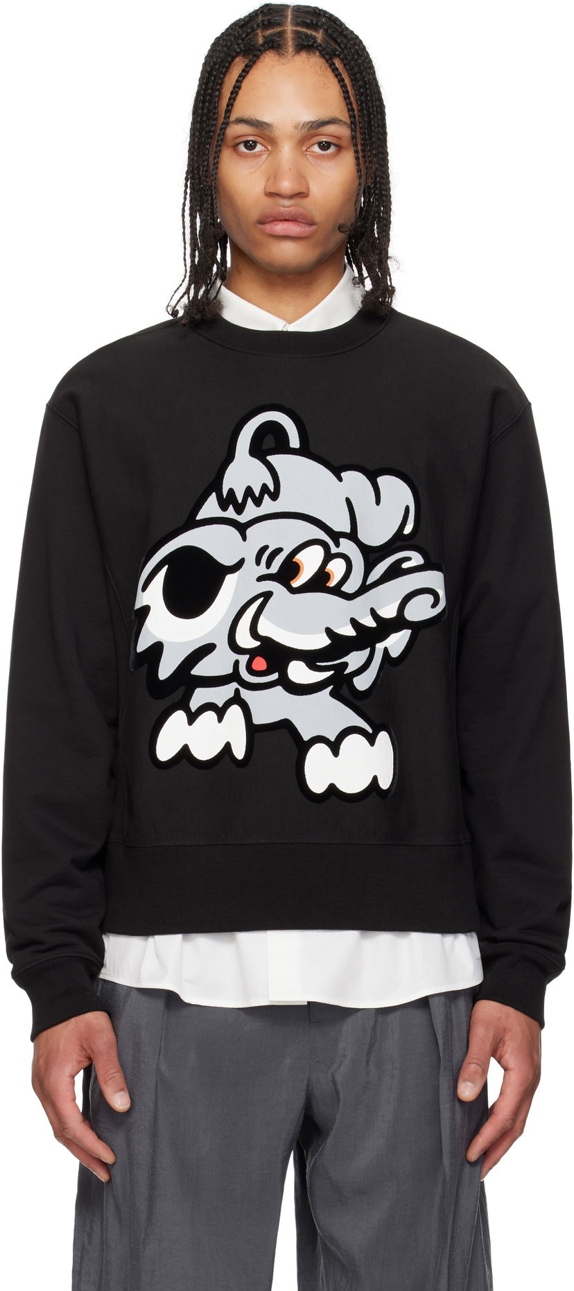Džemper KENZO Kenzo Paris VERDY Edition Cotton Sweatshirt Crna | FF55SW2684MC