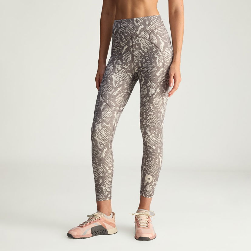Tajice adidas Performance Stella McCartney Training 7/8 Snake Print Leggings Siva | JW4556